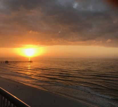 sunrise from the balony