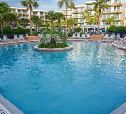 Upper level heated pool.