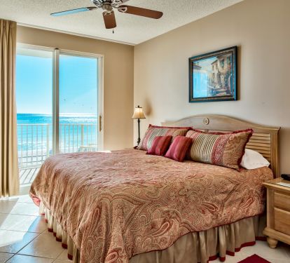 Master bedroom with a view