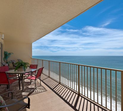 It's easy to relax for hours with a beverage as you take in the view from beautiful and expansive (360 sq ft) balcony 