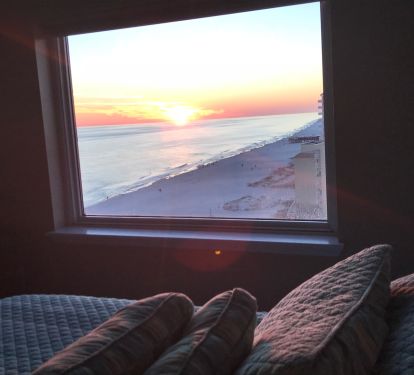 Actual view from the master bedroom