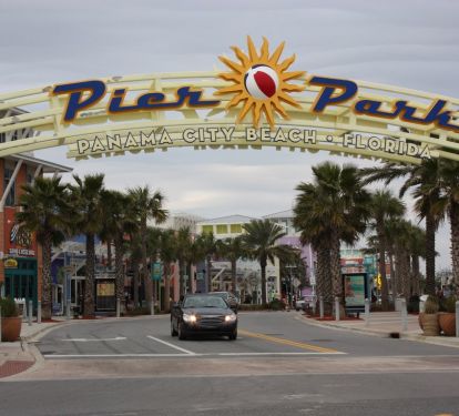Pier Park with Restaurants and Shopping is a Short Walk from Aqua