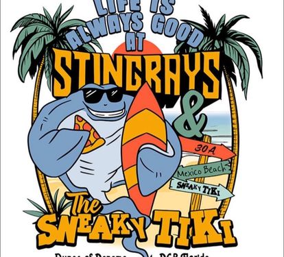 Stingrays Store and Resturant and Sneaky Tiki at the pool area