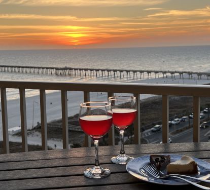 Toast to the perfect choice you made when booking Mermaid's Dream!