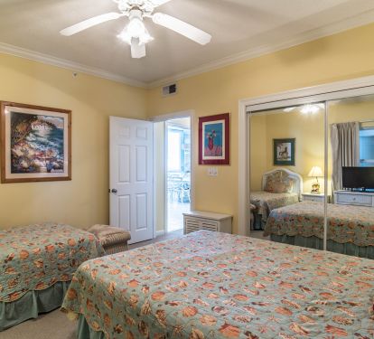 Pocket Doors can be closed to turn the Middle Bedroom into a third suite.
