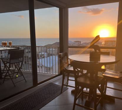Enjoy the sunset on your private balcony 