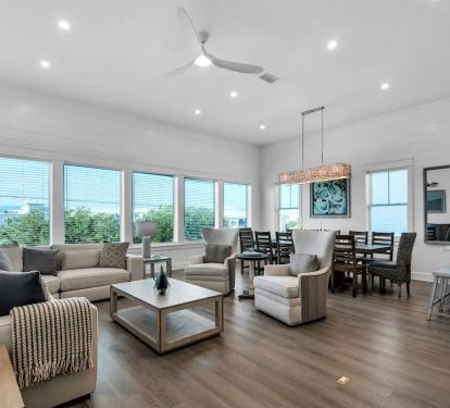 Horizon-6 Not a worn out rental. Horizon boasts designer-curated furnishing throughout...not to mention ocean views from the living, kitchen and dining rooms.
