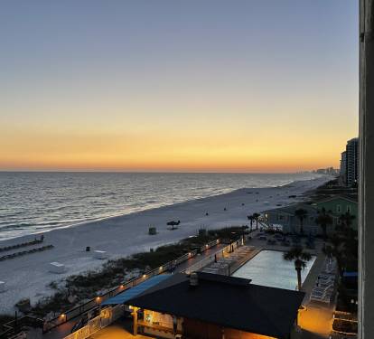 Can't beat a PCB sunset view from our balcony!
