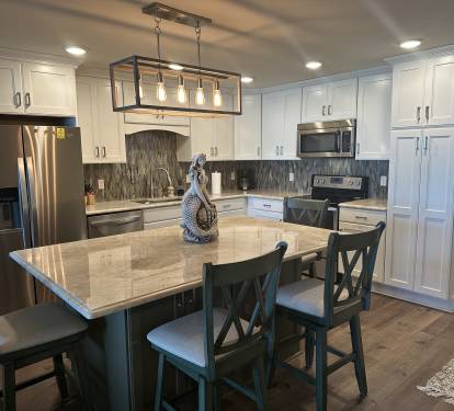 Island in kitchen 