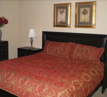 Master bedroom with king size new mattress and bed