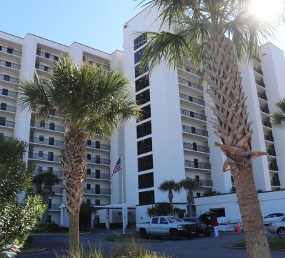 Front of Navarre Towers