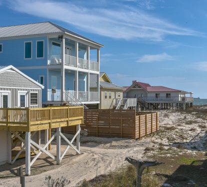 View of the Gulf from the back deck