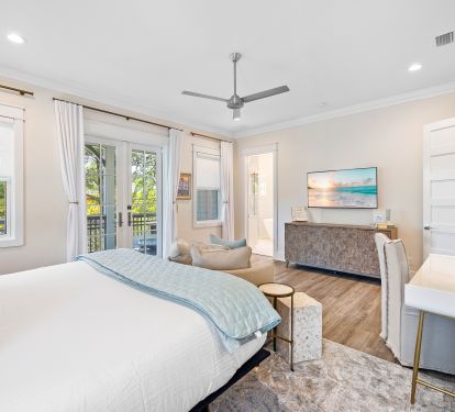 Second floor master bedroom- King Bed