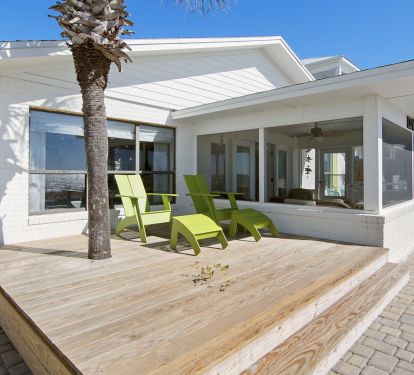 sundeck on sw side of deck