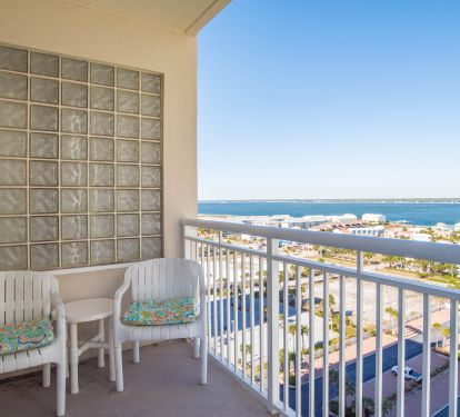 Guest Suite Balcony with views of the Sound.