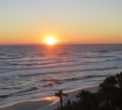 Sunset views every evening from balcony