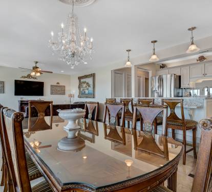 View of Dining Room looking into Family Room