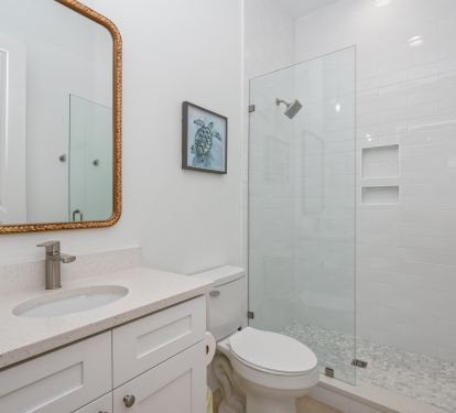 Private bathroom with luxurious shower