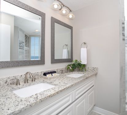 Master Bathroom with Double Vanities