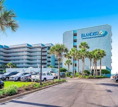Islander Beach Resort - East building on left; West building on right.