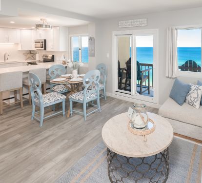 Welcome to your oceanfront paradise. Beautiful views of the gulf everywhere.