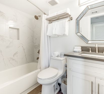 hall guest bath - just outside bunk room