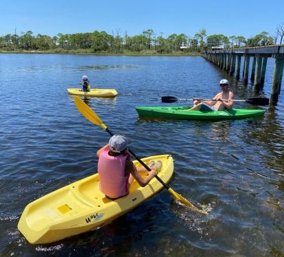 No RED FLAG days on the bay! Enjoy the calm shallow waters of Bay St. Joe!