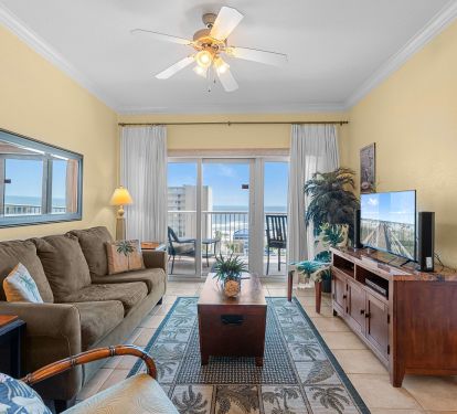 Living Room with a Gulf View