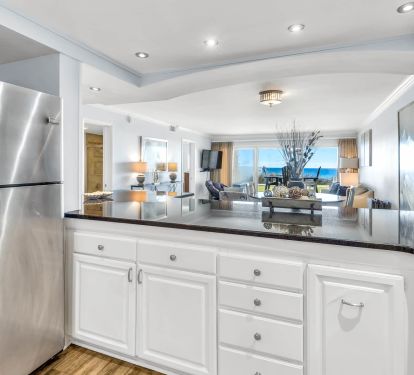 Updated Modern Kitchen with views of the Gulf!