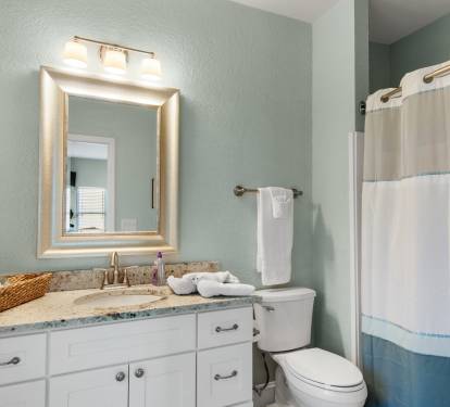 Bathroom of upstairs master suite