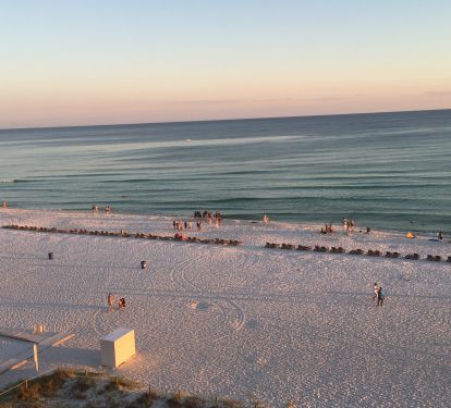 Evening view from the balcony!