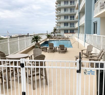 Beachside pool. 