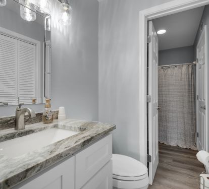 Bath with new vanity