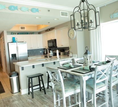 Kitchen and dinning area
