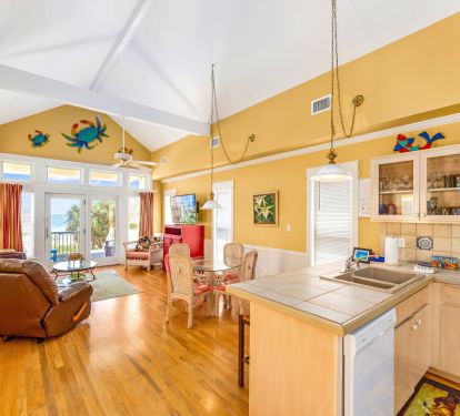 Kitchen, Dining and Living Room