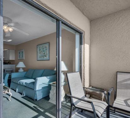 Comfortable balcony area