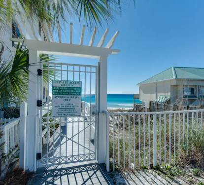 Seafoam-12 As a Seafoam Guest you'll have a code to our neighborhood beach access. This ensure that you won't have to "fight the crowds" at the public beaches for the best views.