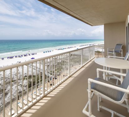 Our spacious balcony has the best views in the building!