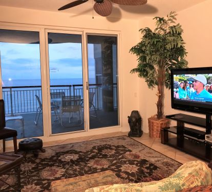 50 inch Panasonic TV and Activity Guide in Penthouse