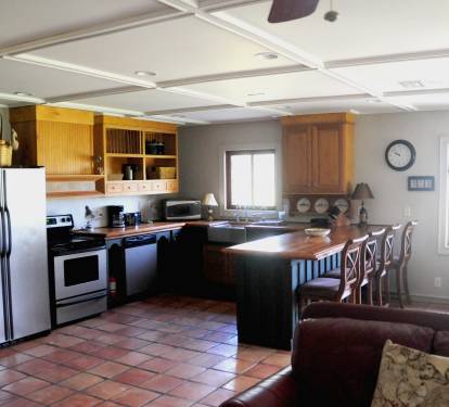Kitchen picture taken from the den area