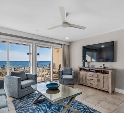 Large flat screen TV for family viewing