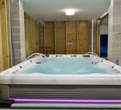 swim spa with 64 Jets 