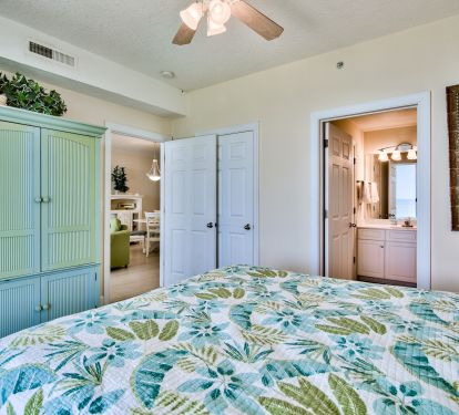 Master bedroom access to living room and bathroom