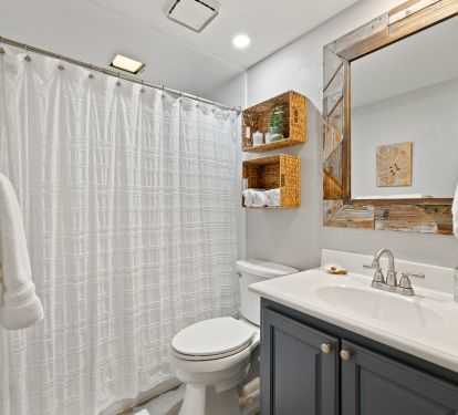 Second full bath has a tub/shower combo for guest on this side of the condo.