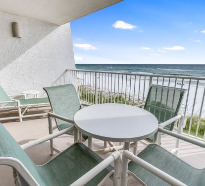 your private gulf front balcony