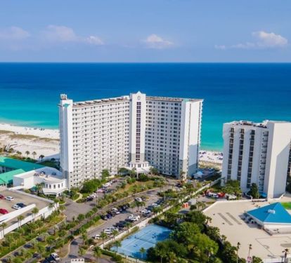 Pelican Beach Resort on the beach