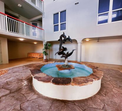 ground floor water fountain - make a wish