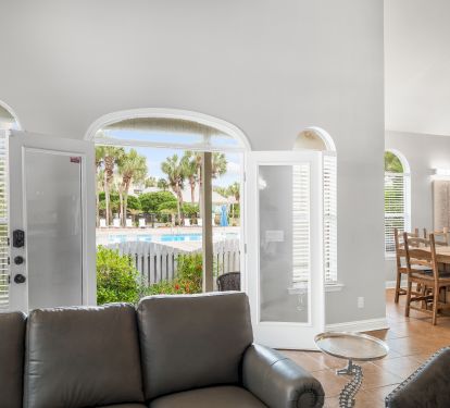 Living Room with view to Main Pool