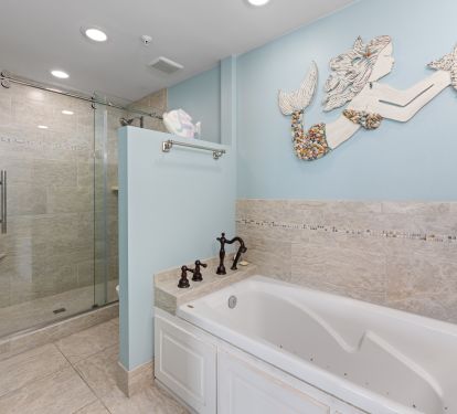 Master Bath with Double Vanity and Gorgeous Walk-in Shower