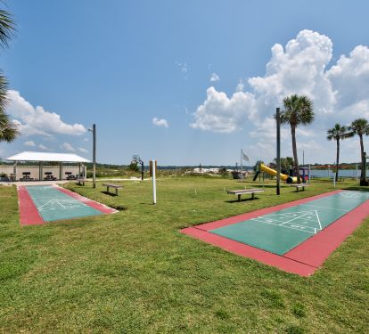 Shuffle Board and Grill Area